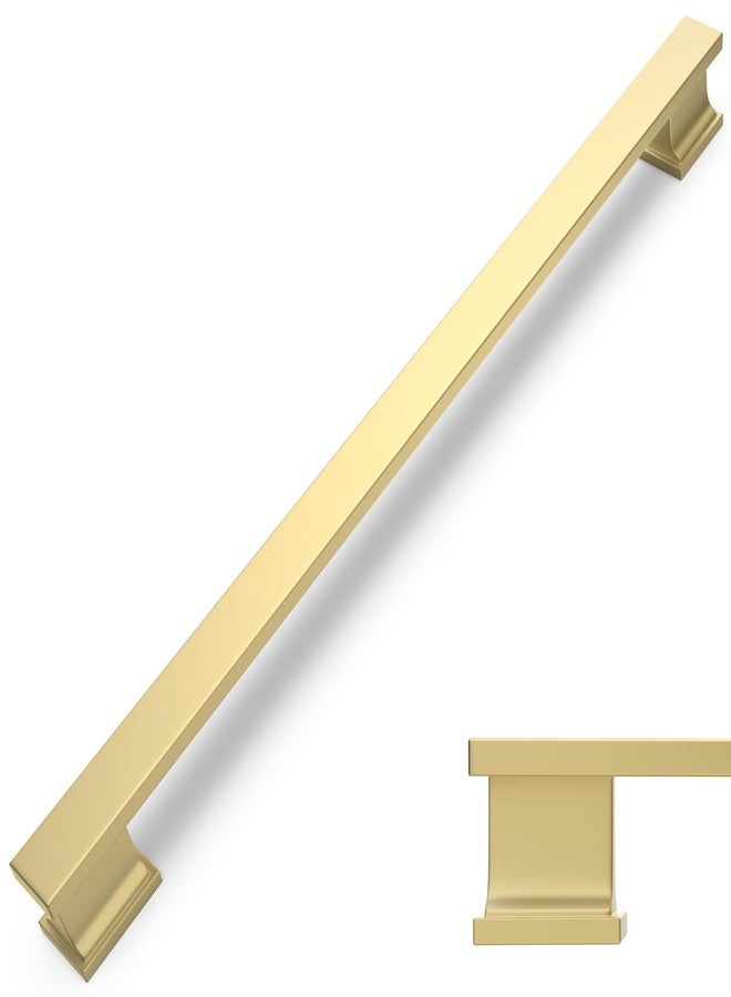 COTYKILEY 6 Pack 12.6 Inch(320mm) Brushed Gold Cabinet Handles Gold Kitchen Cabinet Pulls Cabinet Door Handles Kitchen Cabinet Hardware - Image 1
